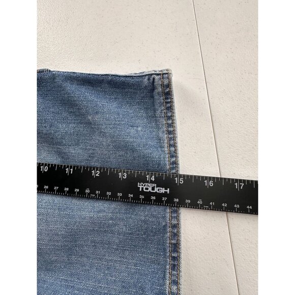 Old Navy Womens Blue Denim Jean Carpenter Mini Skirt Size 12 Western Festival - Picture 3 of 9